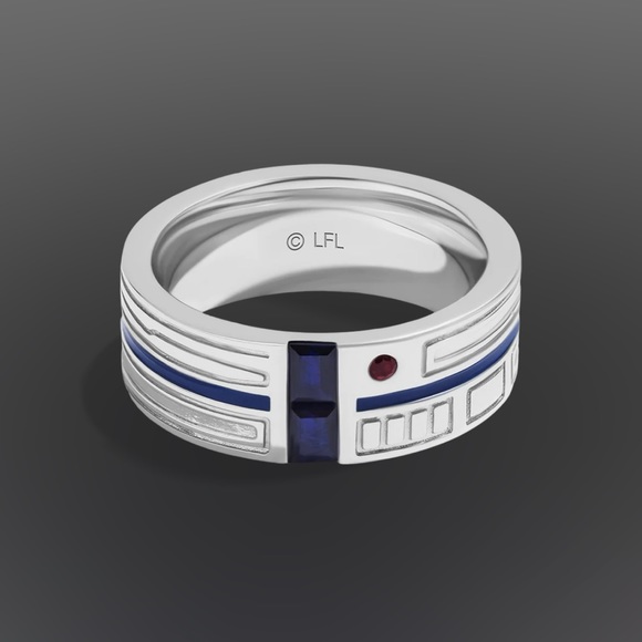 R2D2 Star Wars Fine Jewelry R2 MEN'S RING Size 8 Sold Out - Picture 1 of 11